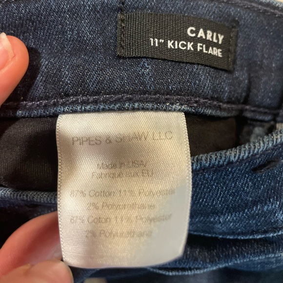 VERONICA BEARD The Carly 11” Kick Flare Jean Raw Hem Women’s Size 24 - Picture 9 of 9